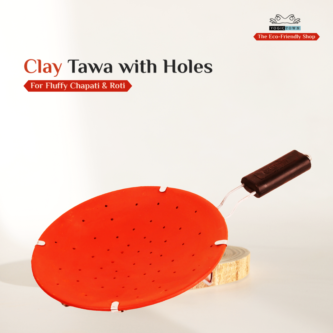 Clay Chapati tawa with holes | Mitti ka Tawa