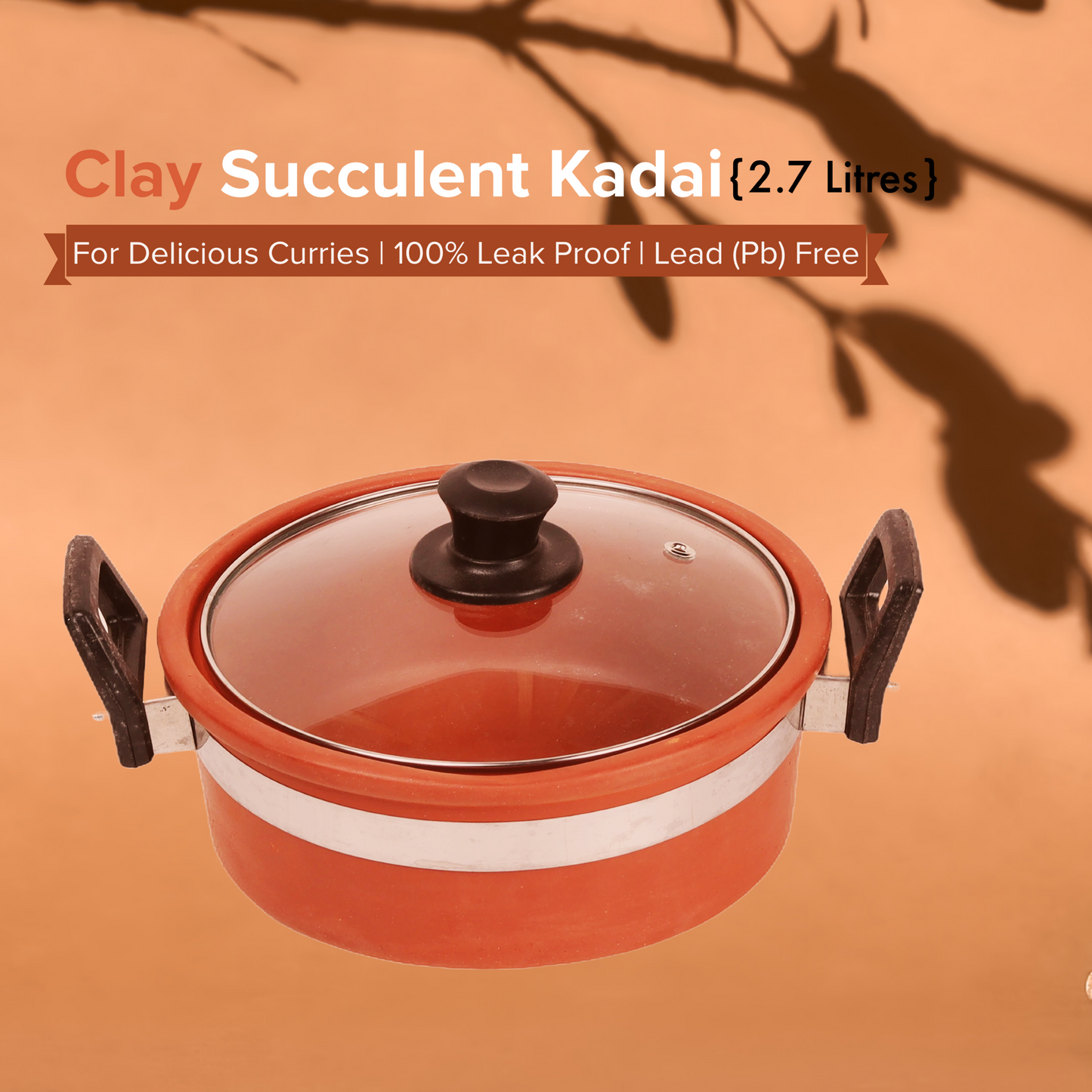 Clay Pot for Curries (Mitti Ki Kadhai) - Premium Cooking Earthenware