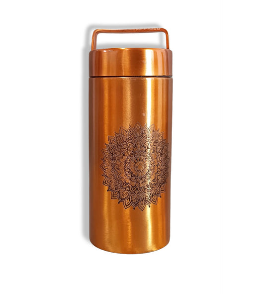 Designer copper water bottle
