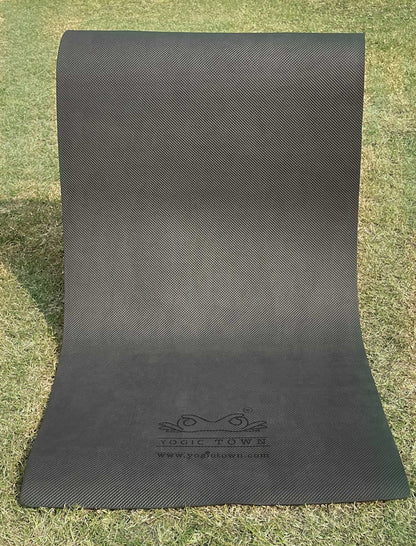 Black Rubber Yoga Mat | 6mm