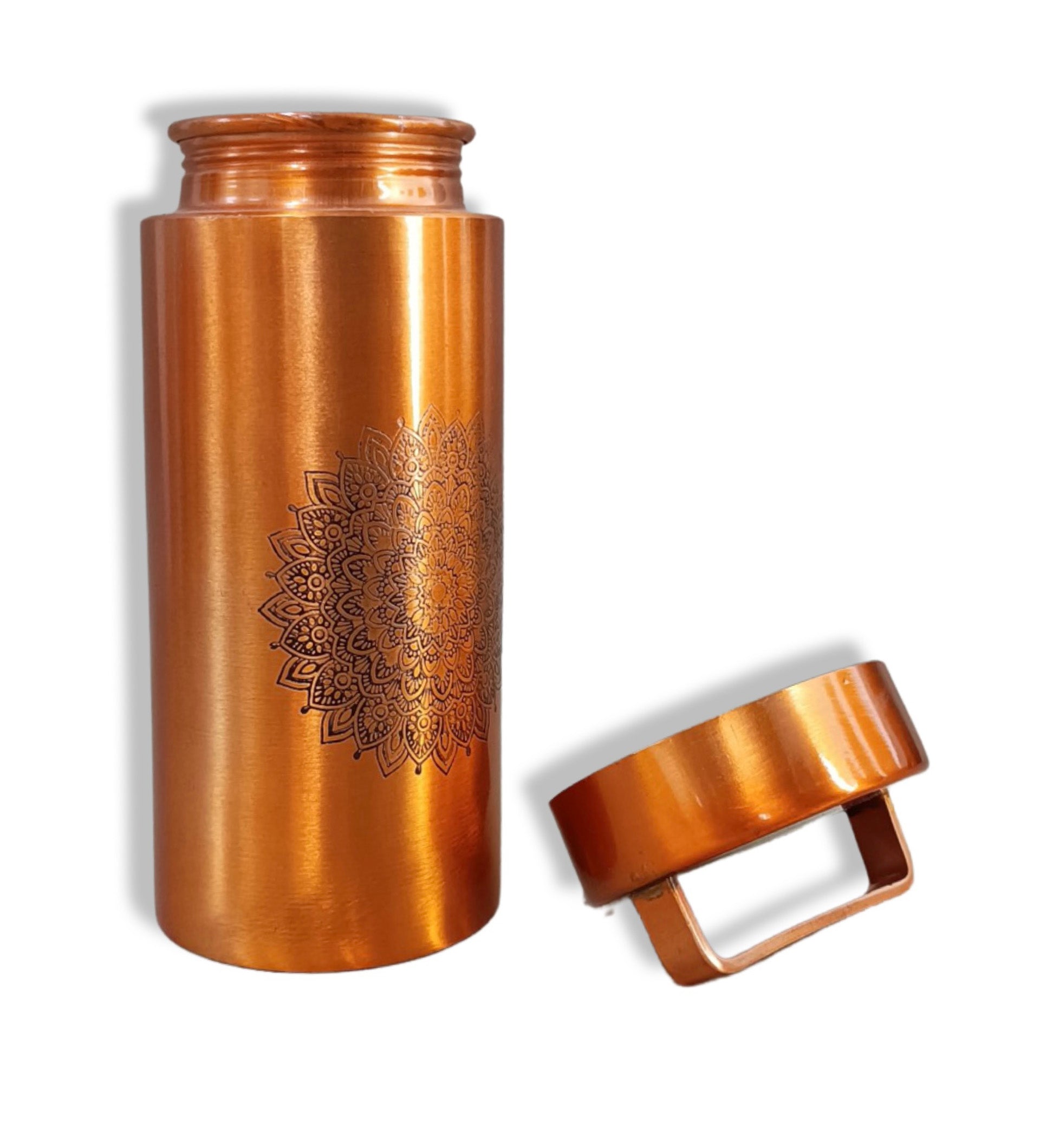 Designer copper water bottle