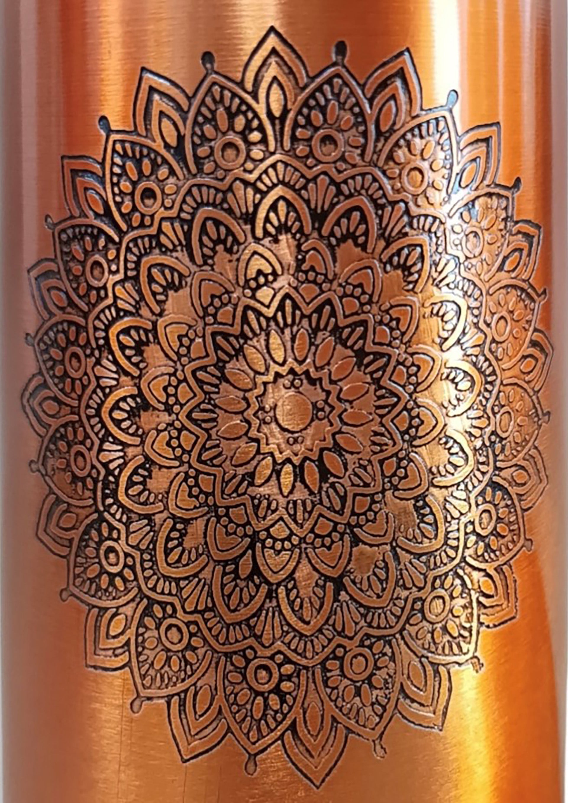 Designer copper water bottle