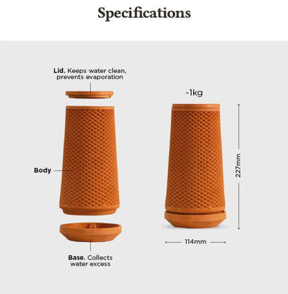 Self Watering soil-less pot for sprouting (Mitti ka Gamla)